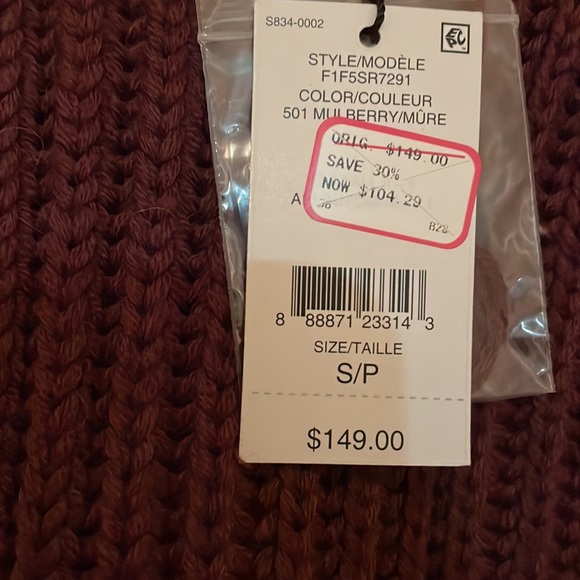 Lord & Taylor 424 Fifth Sweater in size SP - Picture 4 of 6